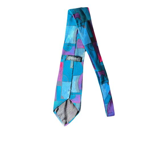 Dilena Pure Silk Hand Made in Italy Patterned Tie - Picture 2 of 4